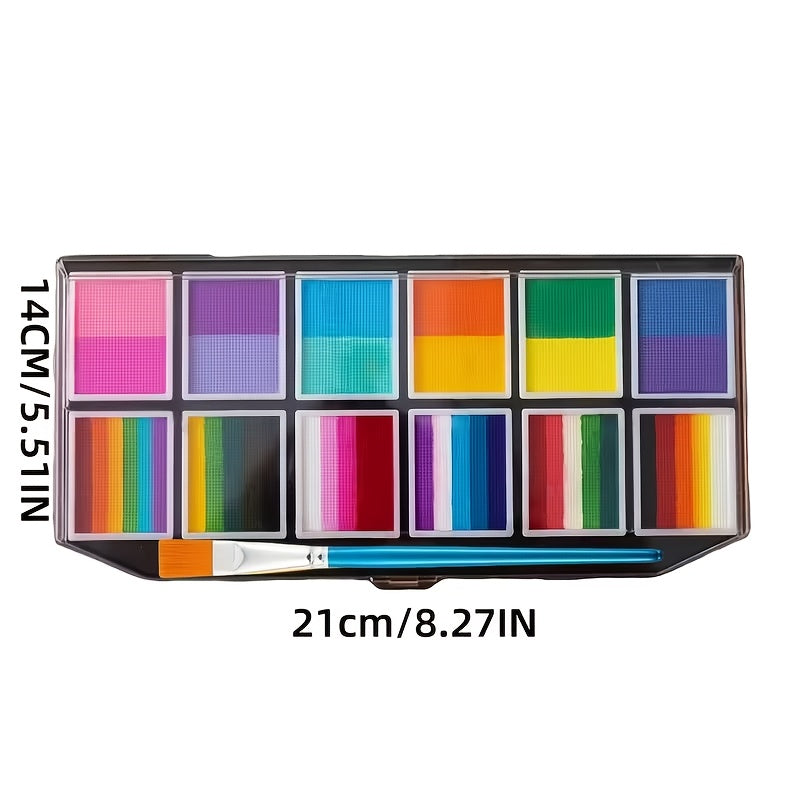 Face & Body Paint Neon UV Glow Skin Safe