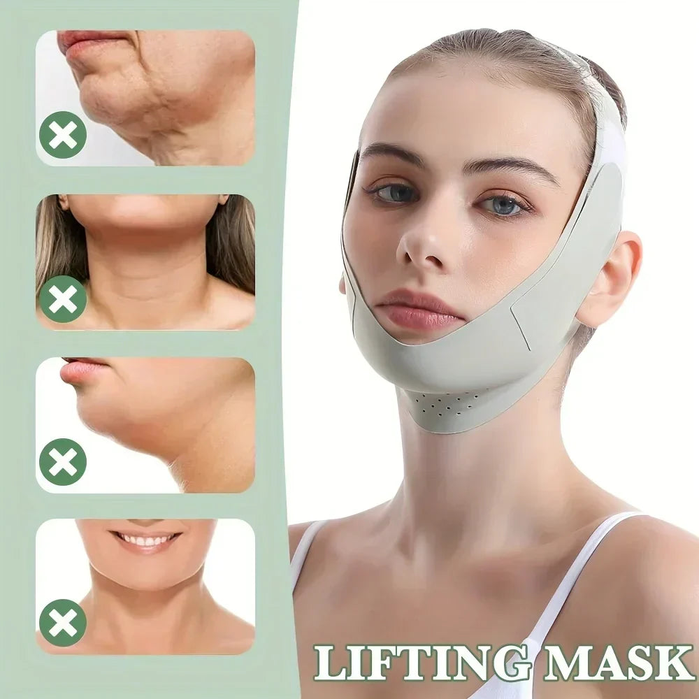 Face Lifting Band Jawline Contouring Breathable & Adjustable Fit