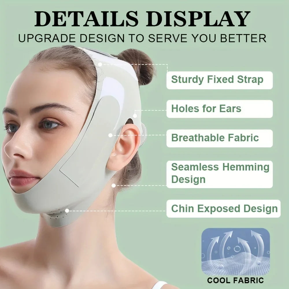 Face Lifting Band Jawline Contouring Breathable & Adjustable Fit