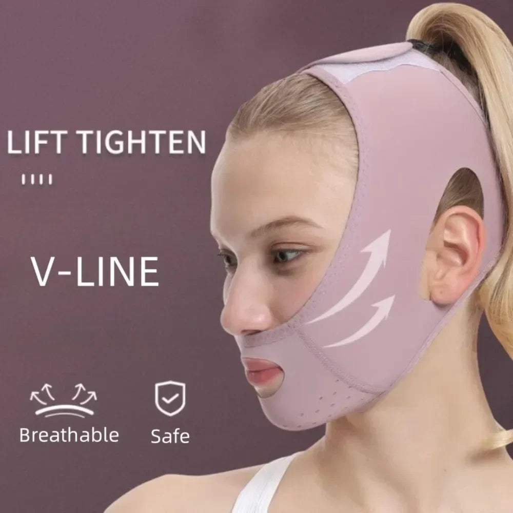 Face Lifting Band Jawline Contouring Breathable & Adjustable Fit