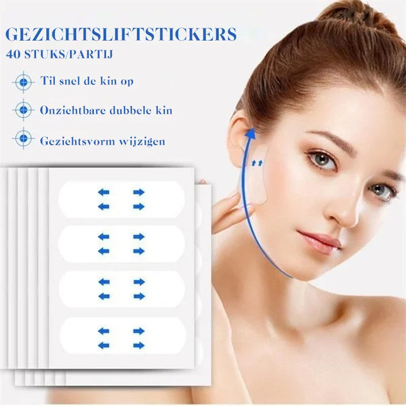 Face Lifting Strips Ultra-Thin Transparent Water-Resistant