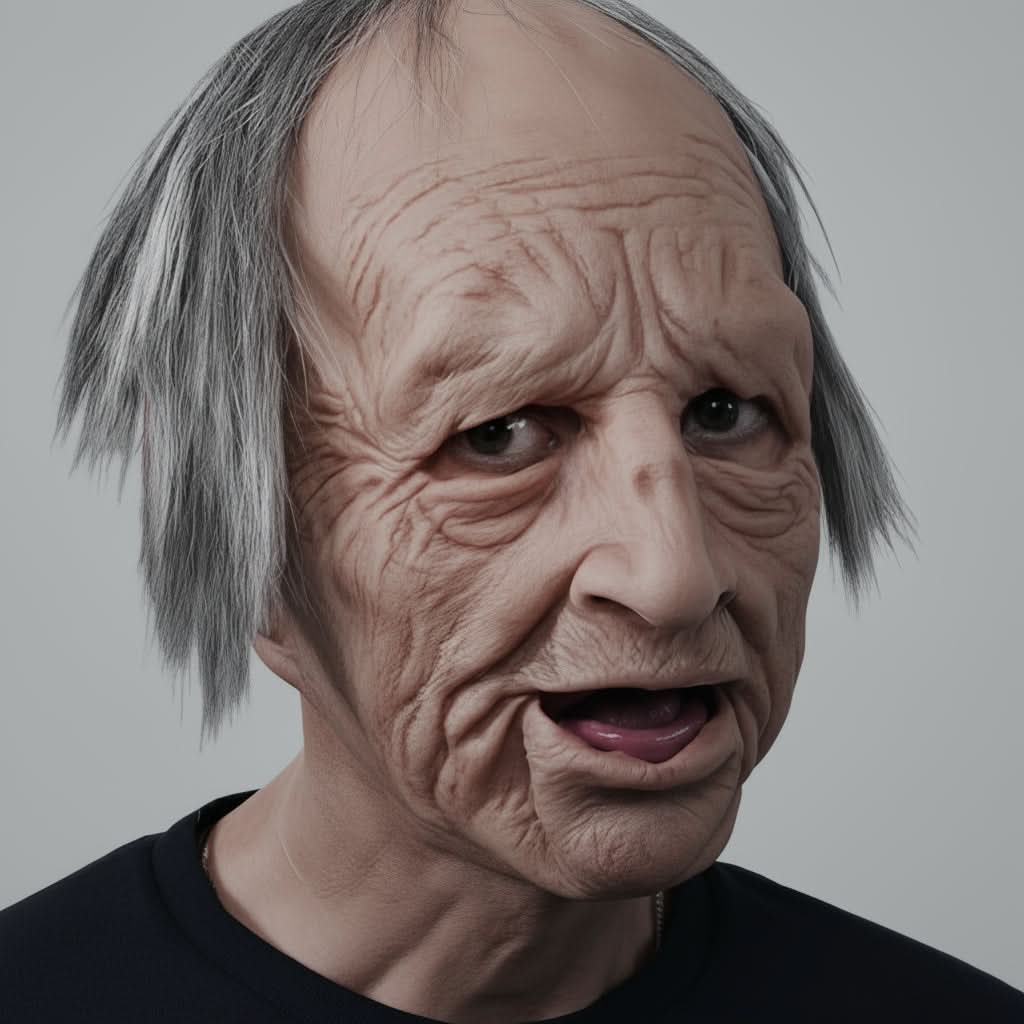 Face Mask Natural Latex Realistic Fit