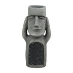 Face Planter Solar Powered LED Stone Look Resin