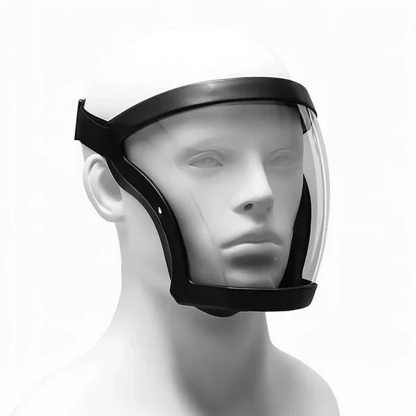 Face Shield Anti-Fog Polycarbonate Visor Silicone Frame