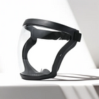 Face Shield Anti-Fog Polycarbonate Visor Silicone Frame