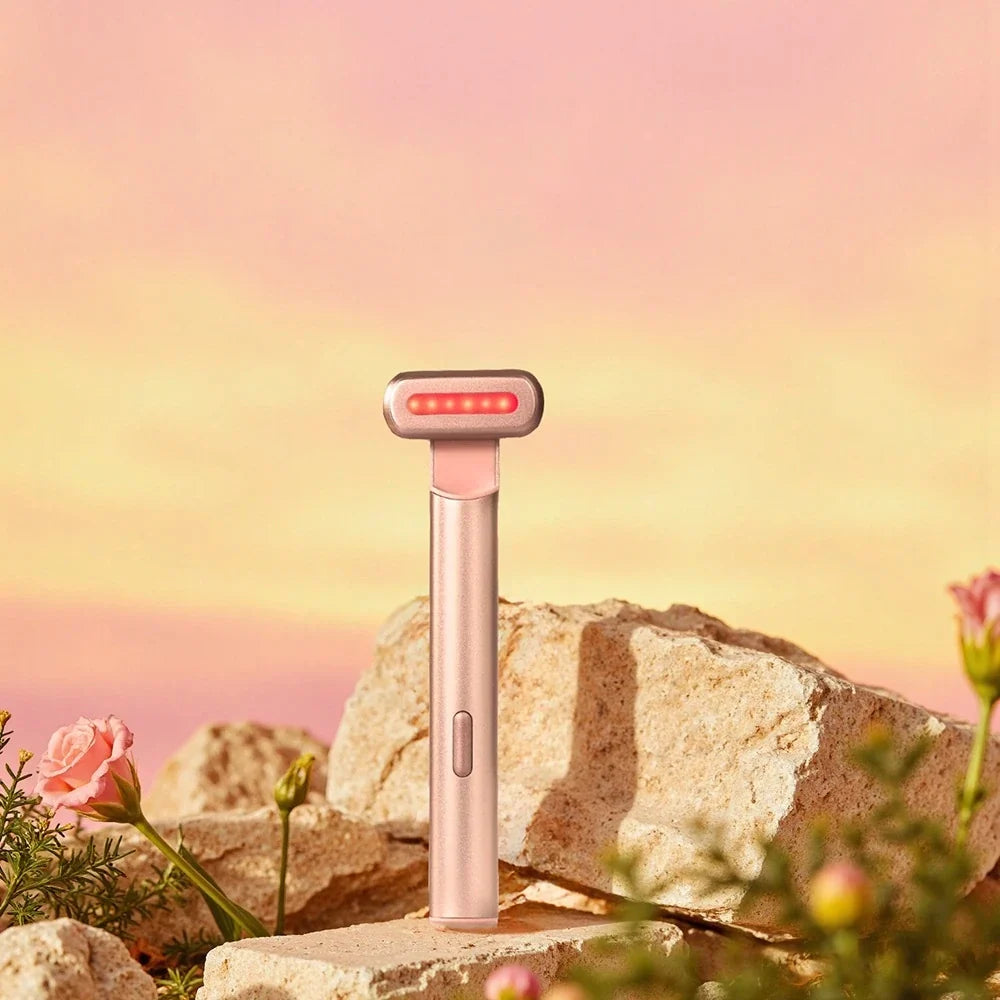 Face Wand Red Light Heat & Micro-Vibration Rechargeable