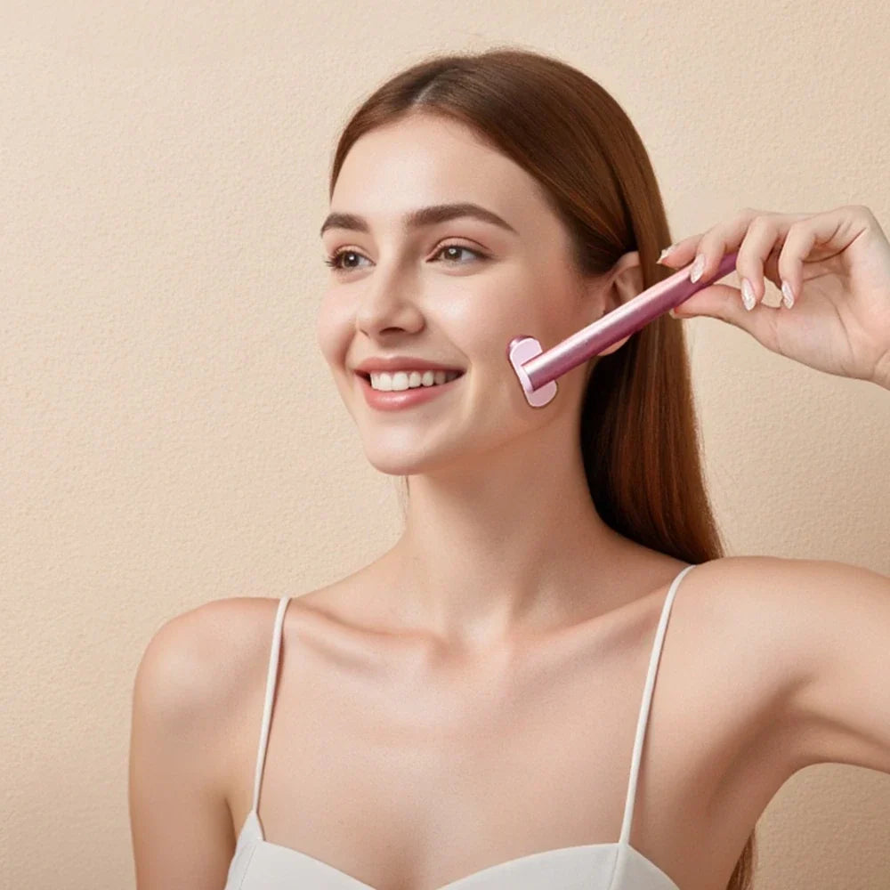 Face Wand Red Light Heat & Micro-Vibration Rechargeable