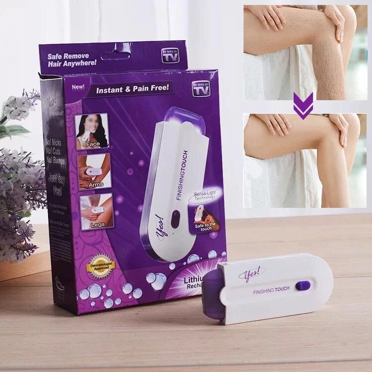 Facial & Body Epilator Painless Floating Mesh USB Rechargeable
