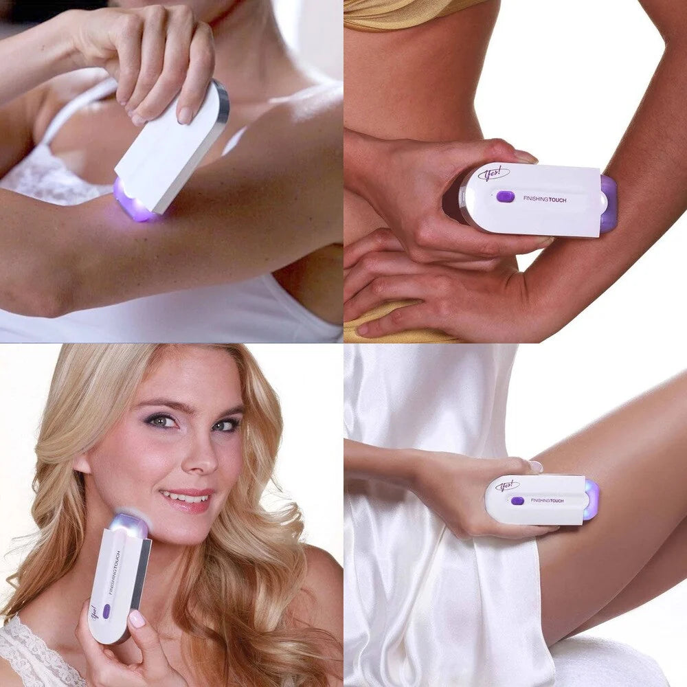 Facial & Body Epilator Painless Floating Mesh USB Rechargeable