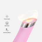 Facial Cleansing Brush Vibrating Warming Tip Food-Grade Silicone