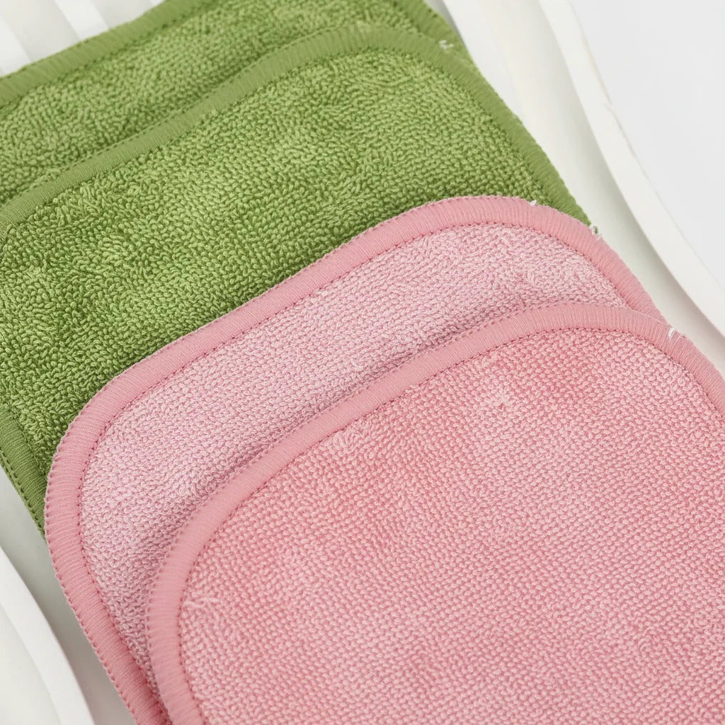 Facial Cleansing Pads Bamboo Fiber Set of 8