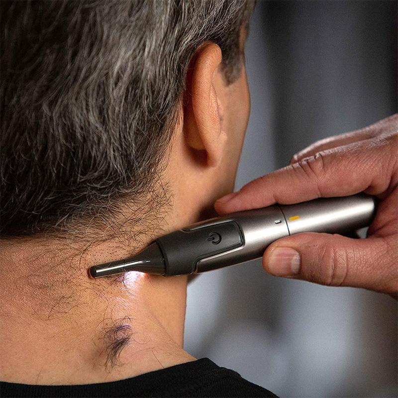Facial & Eyebrow Trimmer Titanium-Coated Blade LED Light