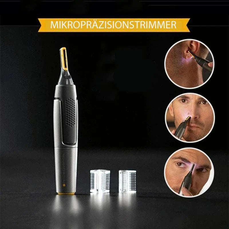 Facial & Eyebrow Trimmer Titanium-Coated Blade LED Light