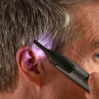 Facial & Eyebrow Trimmer Titanium-Coated Blade LED Light