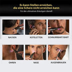 Facial & Eyebrow Trimmer Titanium-Coated Blade LED Light