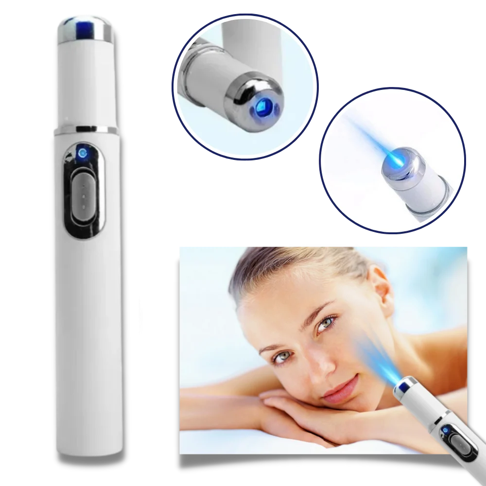 Facial Skincare Pen Blue Light Therapy Precision Applicator