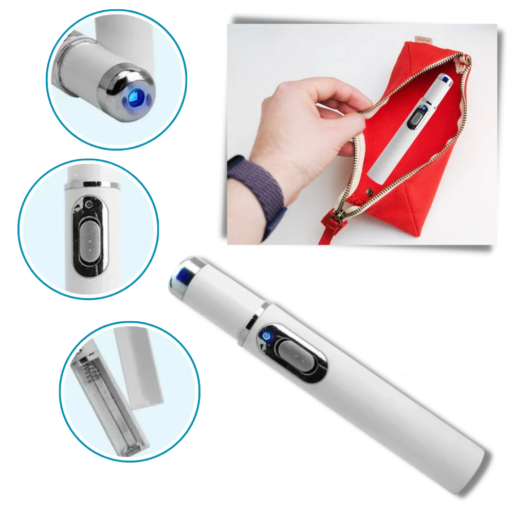 Facial Skincare Pen Blue Light Therapy Precision Applicator