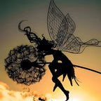 Fairy Garden Silhouette Weather-Resistant Stake & Freestanding