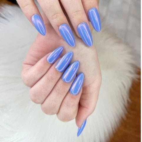 False Nail Tips Gel Almond Glossy Set of 24