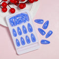 False Nail Tips Gel Almond Glossy Set of 24