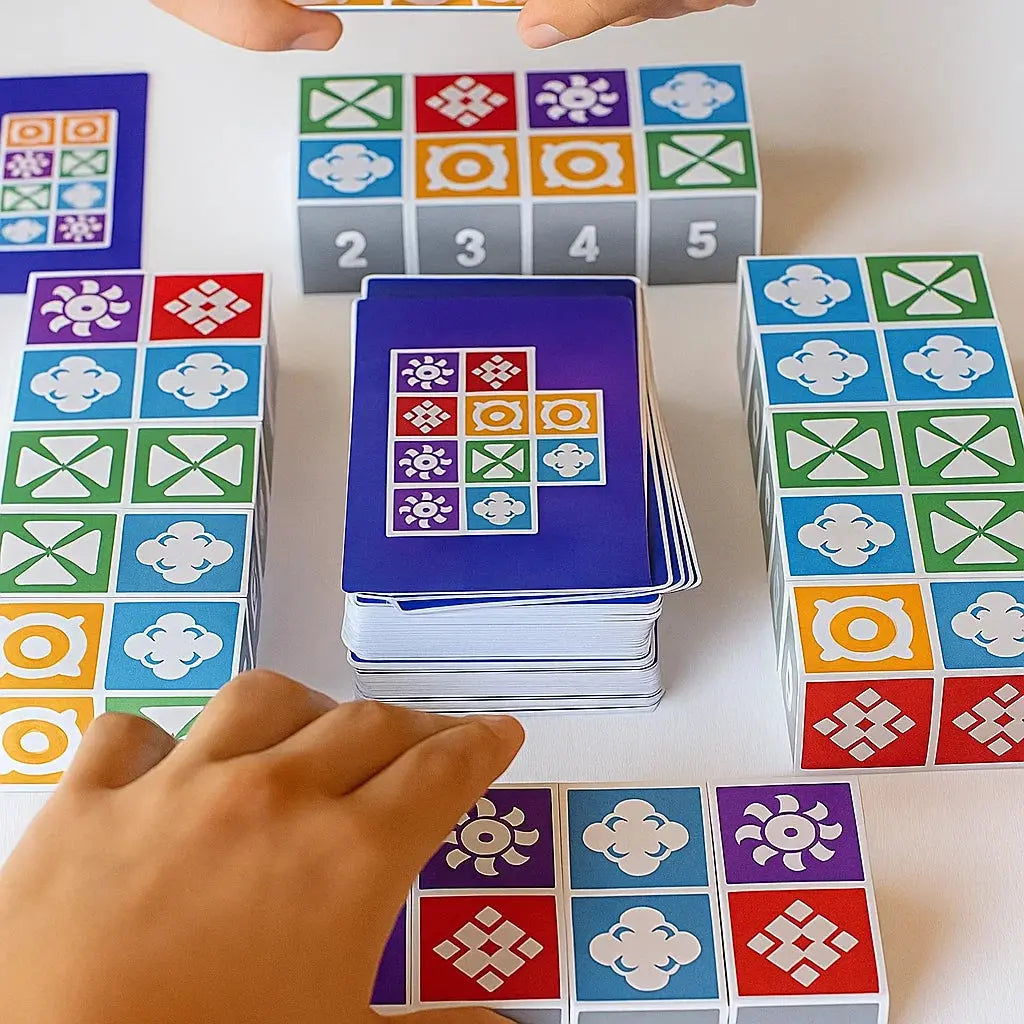 Family Logic Game Quick Play Blocks & Cards