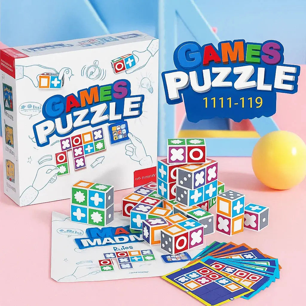 Family Logic Game Quick Play Blocks & Cards