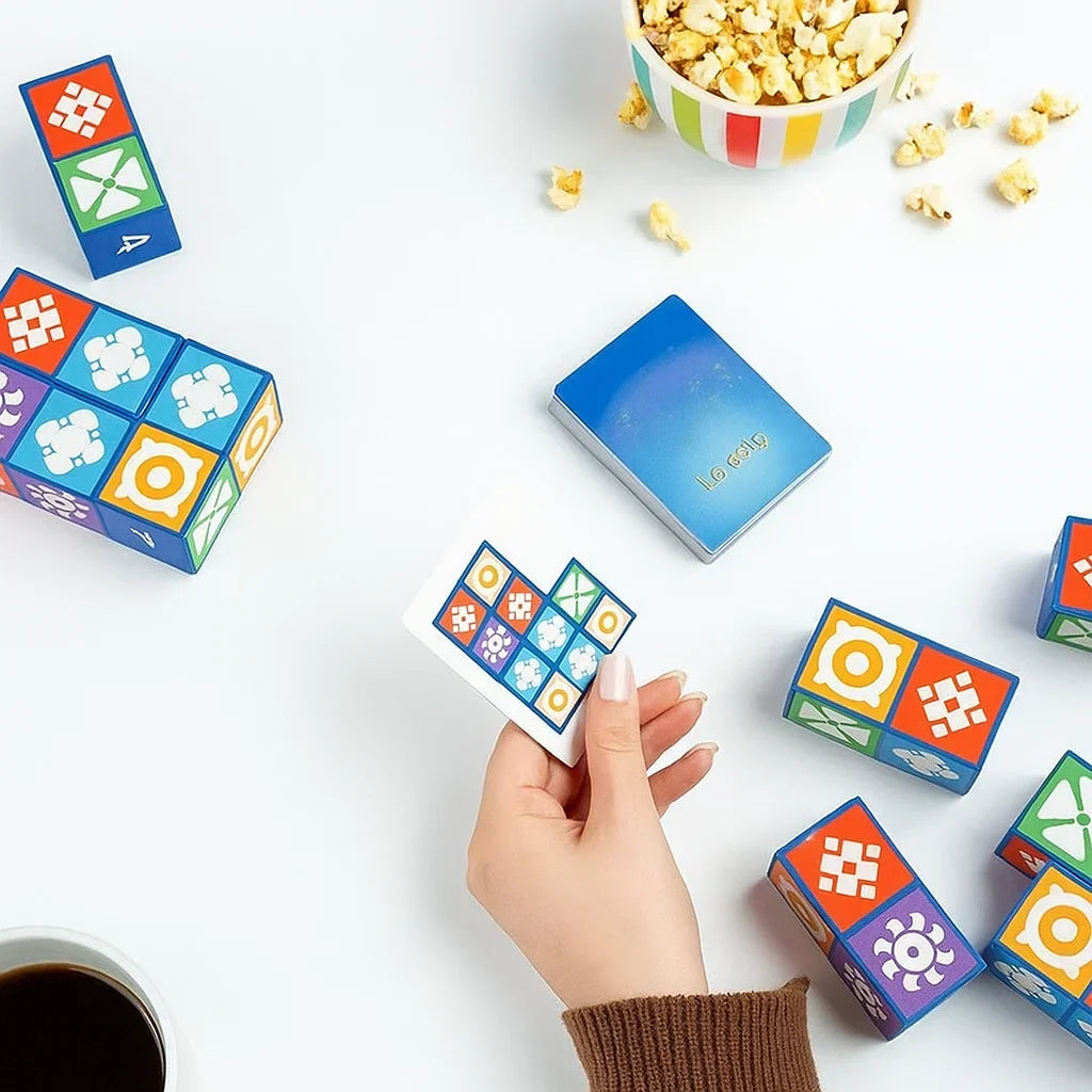 Family Logic Game Quick Play Blocks & Cards