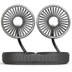 Fan Dual-Head Flexible Silicone USB-Powered 3-Speed Quiet
