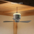 Fan Lamp Rechargeable LED Remote 30-Hour Battery