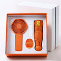Fan & Umbrella Set Compact Multiple Speeds UV Protection Windproof
