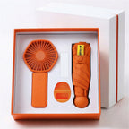 Fan & Umbrella Set Compact Multiple Speeds UV Protection Windproof