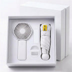 Fan & Umbrella Set Compact Multiple Speeds UV Protection Windproof