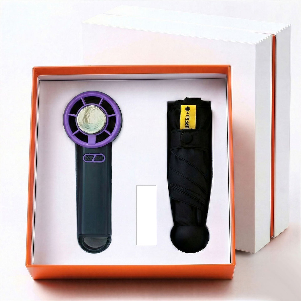 Fan & Umbrella Set Compact Multiple Speeds UV Protection Windproof