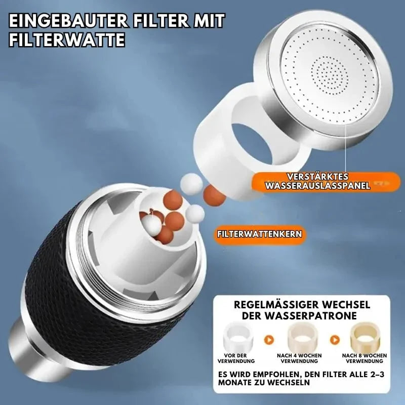 Faucet Aerator 360° Swivel Three Spray Modes Water-Saving