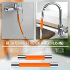 Faucet Attachment 360° Rotating Adjustable Spray Stainless Steel