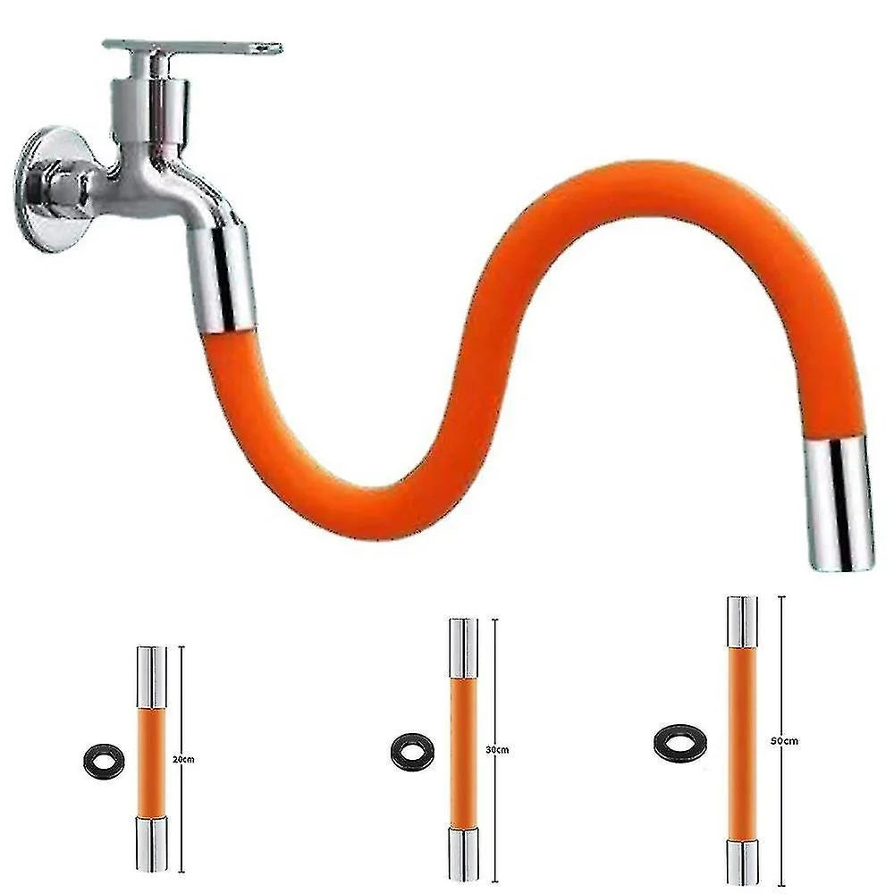 Faucet Extender 360° Bendable Silicone Stainless Steel Connector