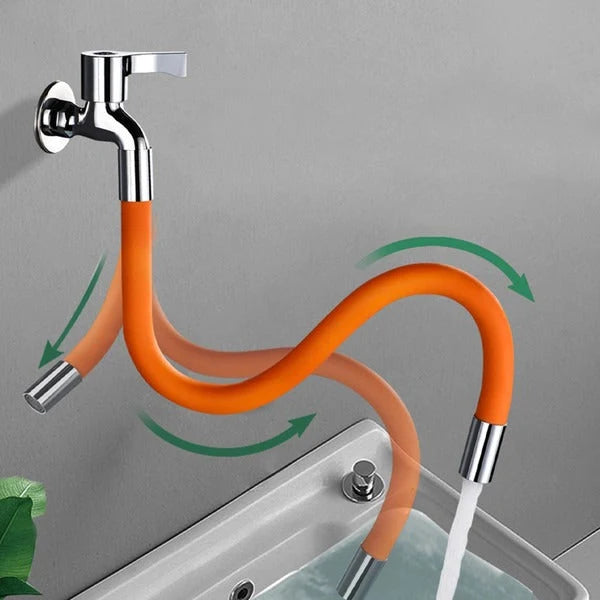 Faucet Extender 360° Bendable Silicone Stainless Steel Connector