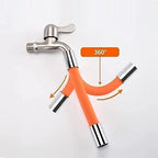 Faucet Extender 360° Bendable Silicone Stainless Steel Connector