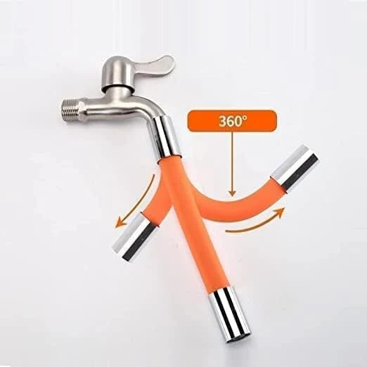 Faucet Extender 360° Bendable Silicone Stainless Steel Connector