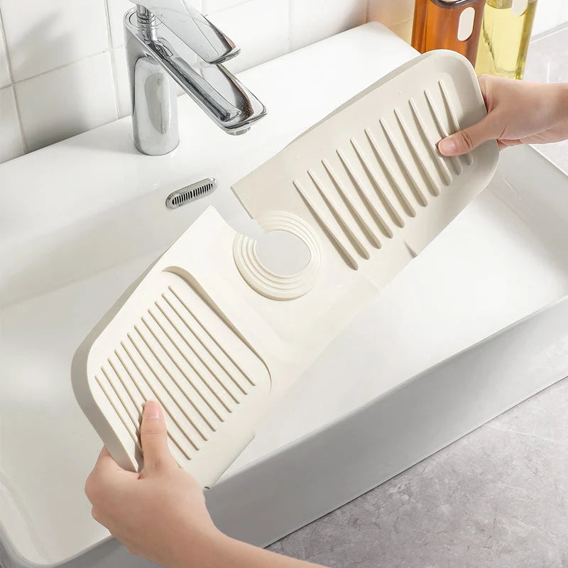 Faucet Mat Silicone Self-Draining & Anti-Slip