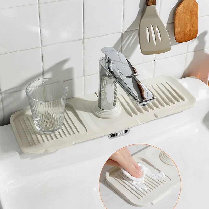 Faucet Mat Silicone Self-Draining & Anti-Slip