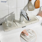 Faucet Mat Silicone Self-Draining & Anti-Slip