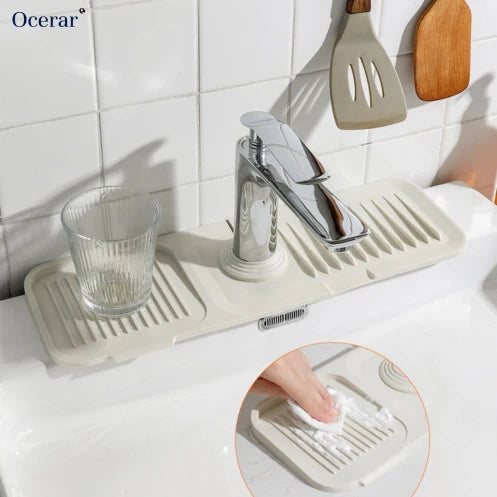 Faucet Mat Silicone Self-Draining & Anti-Slip