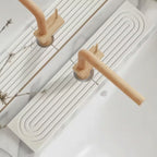 Faucet Splash Guard Mat Absorbent Diatomite & Low-Profile Design