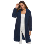 Faux Fur Coat Removable Hood Plush Lining