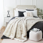 Faux Fur Throw Luxuriously Soft Machine Washable