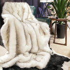Faux Fur Throw Luxuriously Soft Machine Washable
