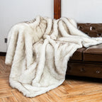Faux Fur Throw Luxuriously Soft Machine Washable