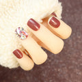 Faux Nail Set Durable Rhinestone Glam Multiple Sizes