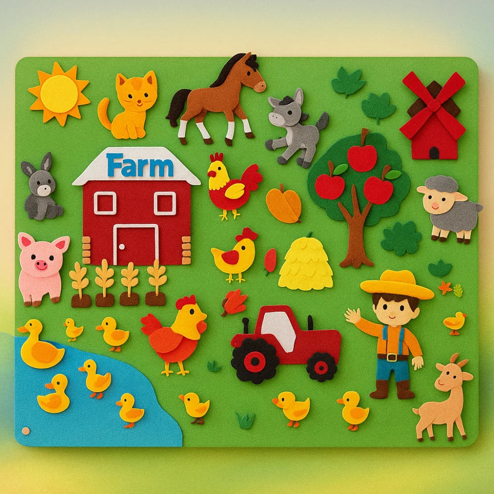 Felt Story Board Wall-Mounted Themed Pieces